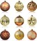 18ct 80mm Christmas Ball Shatterproof Large Hanging Ball Ornaments in a Gift Box Ideal for Xmas Decorations (3.15”, Champagne+Gold)